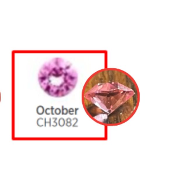 Origami Owl set of 3 Birthstone Crystals by Swarovski - Picture 2 of 4